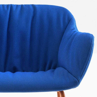 Pedrali Babila XL 2743R padded armchair in fabric with sled base - Buy now on ShopDecor - Discover the best products by PEDRALI design