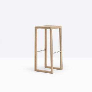 Pedrali Brera 388 wooden stool with seat H.75 cm. - Buy now on ShopDecor - Discover the best products by PEDRALI design