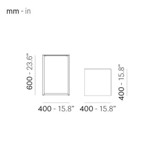 Pedrali Code Marble coffee table H. 60 cm. with top 40x40 cm. in marble - Buy now on ShopDecor - Discover the best products by PEDRALI design