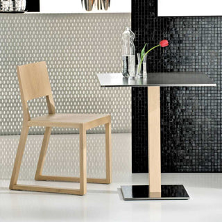 Pedrali Feel 450 wooden design chair with sled base - Buy now on ShopDecor - Discover the best products by PEDRALI design