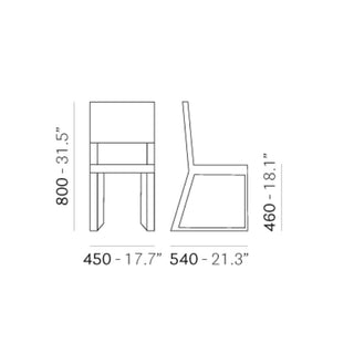 Pedrali Feel 450 wooden design chair with sled base - Buy now on ShopDecor - Discover the best products by PEDRALI design