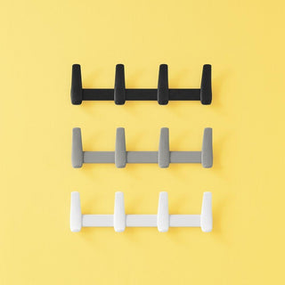 Pedrali Flag Wall 5150W4 wall-mounted coat hanger 4 hooks - Buy now on ShopDecor - Discover the best products by PEDRALI design