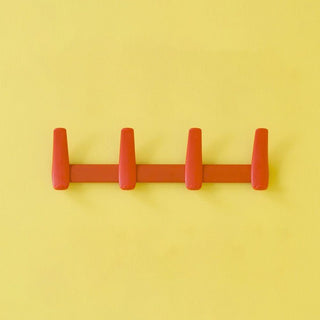 Pedrali Flag Wall 5150W4 wall-mounted coat hanger 4 hooks Pedrali Orange AR400E - Buy now on ShopDecor - Discover the best products by PEDRALI design