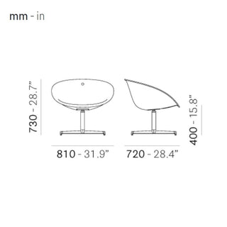 Pedrali Gliss 360 white lounge chair - Buy now on ShopDecor - Discover the best products by PEDRALI design