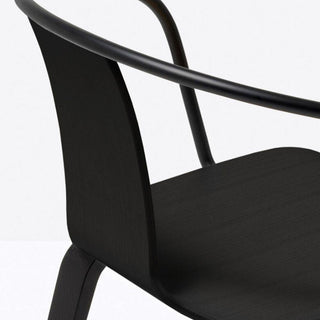 Pedrali Jamaica 2915 armchair black aniline - Buy now on ShopDecor - Discover the best products by PEDRALI design