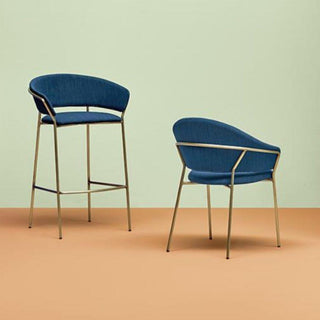 Pedrali Jazz 3717 padded stool in fabric with seat H.66 cm. - Buy now on ShopDecor - Discover the best products by PEDRALI design