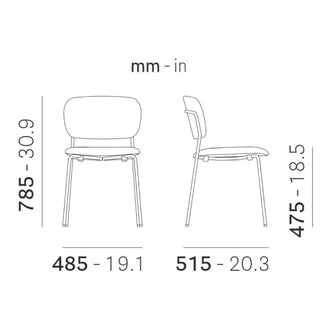 Pedrali Jazz 3719 padded chair in velvet - Buy now on ShopDecor - Discover the best products by PEDRALI design