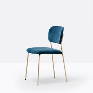 Pedrali Jazz 3719 padded chair in velvet - Buy now on ShopDecor - Discover the best products by PEDRALI design