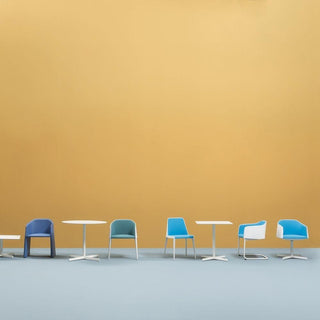 Pedrali Laja 882 cantilever padded armchair in fabric - Buy now on ShopDecor - Discover the best products by PEDRALI design