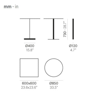 Pedrali Liberty 4200 table base H.73 cm. black - Buy now on ShopDecor - Discover the best products by PEDRALI design