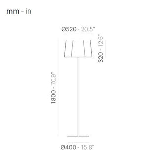 Pedrali Lighting Time L001ST/BA floor lamp with double diffuser - Buy now on ShopDecor - Discover the best products by PEDRALI design