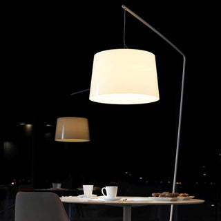 Pedrali Lighting Time L001T/B arc floor lamp with single diffuser - Buy now on ShopDecor - Discover the best products by PEDRALI design