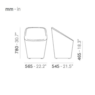 Pedrali Log 365 padded armchair in velvet - Buy now on ShopDecor - Discover the best products by PEDRALI design