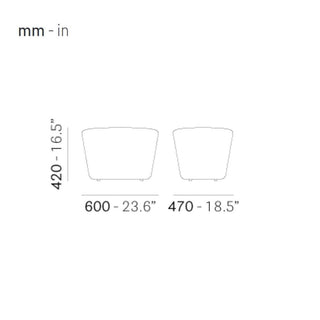 Pedrali Log 367 padded design pouf in fabric - Buy now on ShopDecor - Discover the best products by PEDRALI design