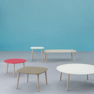 Pedrali Malmö MLT coffee table 50x50 cm. in white solid laminate - Buy now on ShopDecor - Discover the best products by PEDRALI design