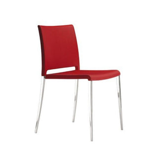 Pedrali Mya 710 Soft padded chair in eco-leather for indoor use - Buy now on ShopDecor - Discover the best products by PEDRALI design