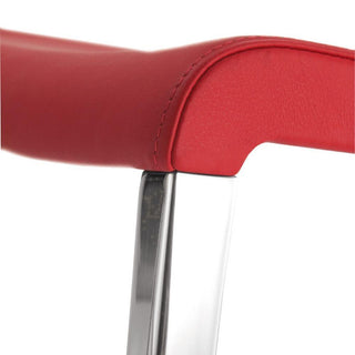 Pedrali Mya 710 Soft padded chair in eco-leather for indoor use - Buy now on ShopDecor - Discover the best products by PEDRALI design