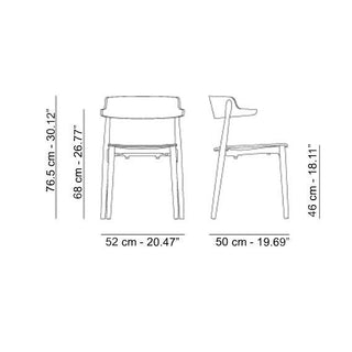 Pedrali Nemea 2825 armchair in ash wood - Buy now on ShopDecor - Discover the best products by PEDRALI design