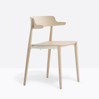 Pedrali Nemea 2825 armchair in ash wood Pedrali Natural ash FR - Buy now on ShopDecor - Discover the best products by PEDRALI design