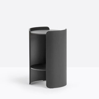 Pedrali Parenthesis P10002 coffee table diam.42.5 cm. in black solid laminate - Buy now on ShopDecor - Discover the best products by PEDRALI design