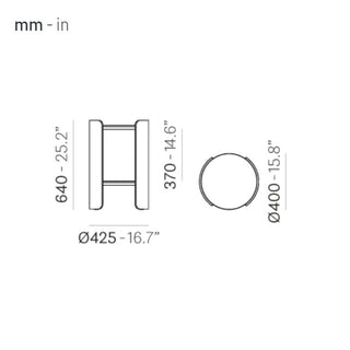 Pedrali Parenthesis P10002 coffee table diam.42.5 cm. in black solid laminate - Buy now on ShopDecor - Discover the best products by PEDRALI design