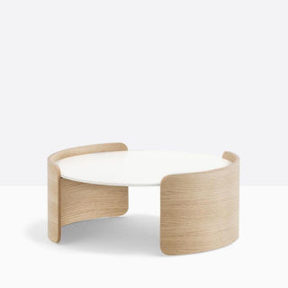 Pedrali Parenthesis P10005 coffee table diam.73 cm. in white solid laminate - Buy now on ShopDecor - Discover the best products by PEDRALI design