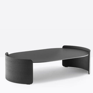 Pedrali Parenthesis P10006 coffee table 117.5x70.5 cm. in black solid laminate - Buy now on ShopDecor - Discover the best products by PEDRALI design