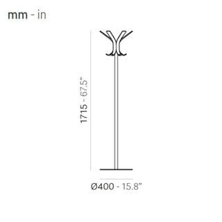 Pedrali Ray 5166 floor coat hanger - Buy now on ShopDecor - Discover the best products by PEDRALI design