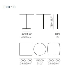 Pedrali Stylus 5410 table base white H.73 cm. - Buy now on ShopDecor - Discover the best products by PEDRALI design