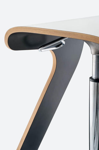 Pedrali Woody 495 stool with adjustable seat - Buy now on ShopDecor - Discover the best products by PEDRALI design