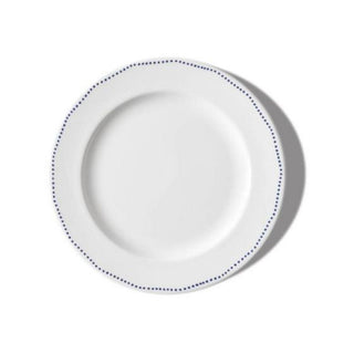 Schönhuber Franchi Shabbychic Dinner Plate white - dots blue - Buy now on ShopDecor - Discover the best products by SCHÖNHUBER FRANCHI design