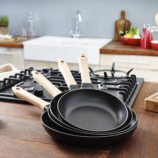 Staub Frying-Pan with Wooden Handle Black - Buy now on ShopDecor - Discover the best products by STAUB design