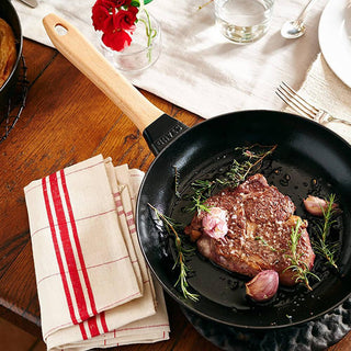 Staub Frying-Pan with Wooden Handle Black - Buy now on ShopDecor - Discover the best products by STAUB design