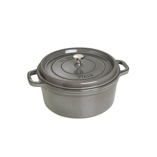 Staub Round Cocotte cast iron pot diam.20 cm Staub Graphite grey - Buy now on ShopDecor - Discover the best products by STAUB design