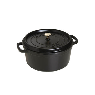 Staub Round Cocotte cast iron pot diam.20 cm Black - Buy now on ShopDecor - Discover the best products by STAUB design