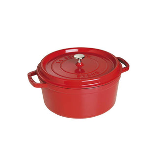 Staub Round Cocotte cast iron pot diam.20 cm Staub Cherry red - Buy now on ShopDecor - Discover the best products by STAUB design