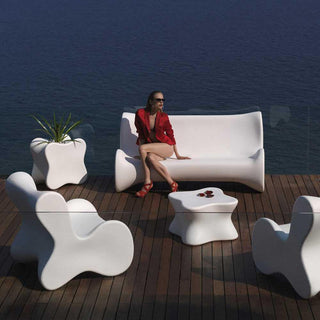 Vondom Doux sofa white polyethylene by Karim Rashid - Buy now on ShopDecor - Discover the best products by VONDOM design