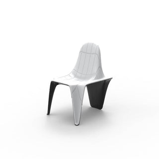 Vondom F3 two-tone chair white/black by Fabio Novembre - Buy now on ShopDecor - Discover the best products by VONDOM design